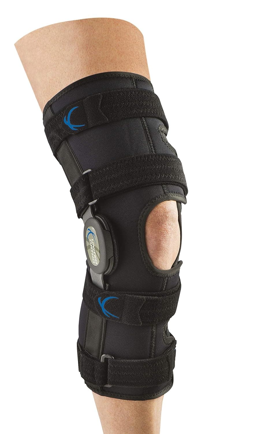 United Ortho 300250-08 Tall Neoprene Wraparound Hinged Knee Support Brace, X Large