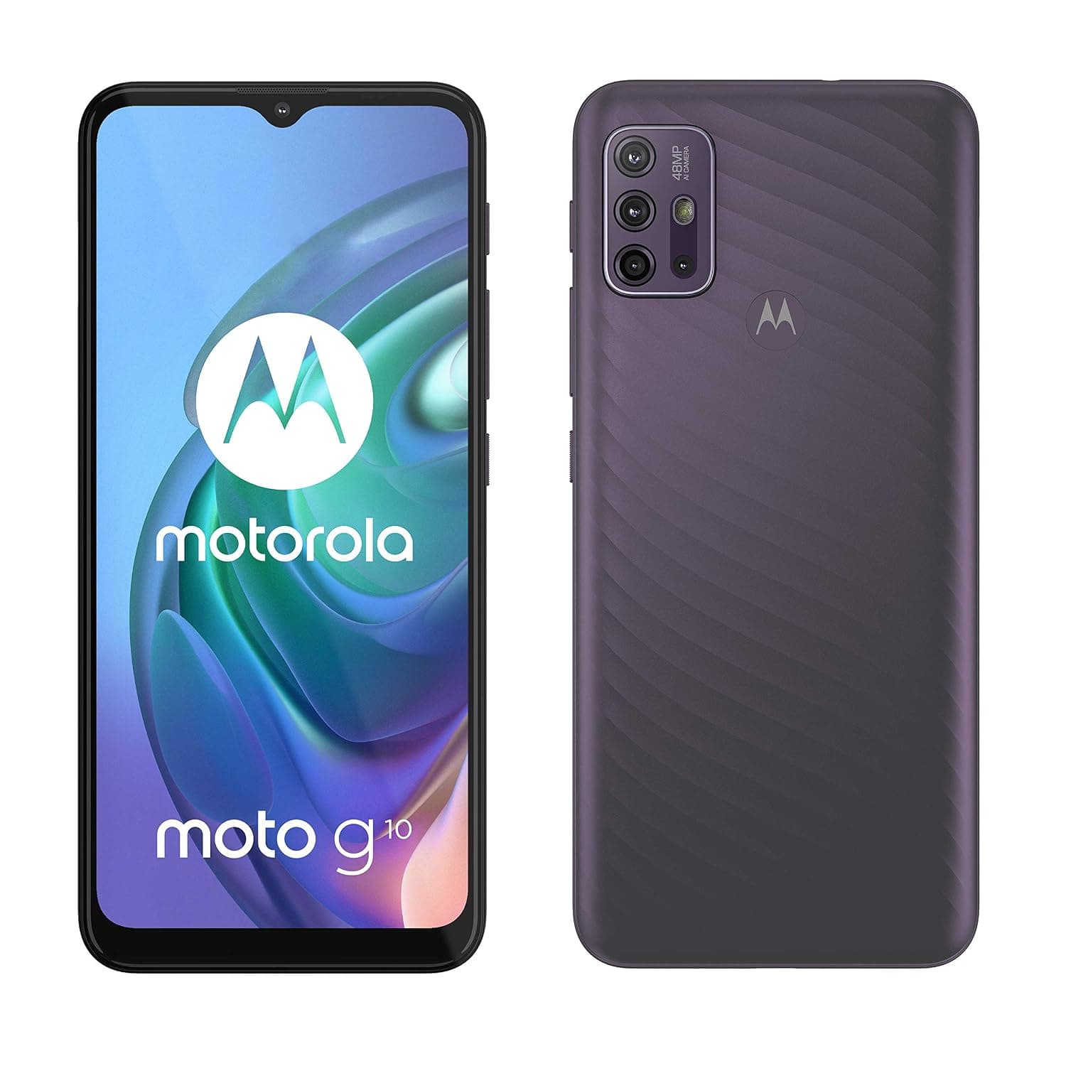 Motorola Moto G10 Dual-SIM 128GB ROM + 4GB RAM (GSM Only | No CDMA) Factory Unlocked 4G/LTE Smartphone (Aurora Grey) - International Version