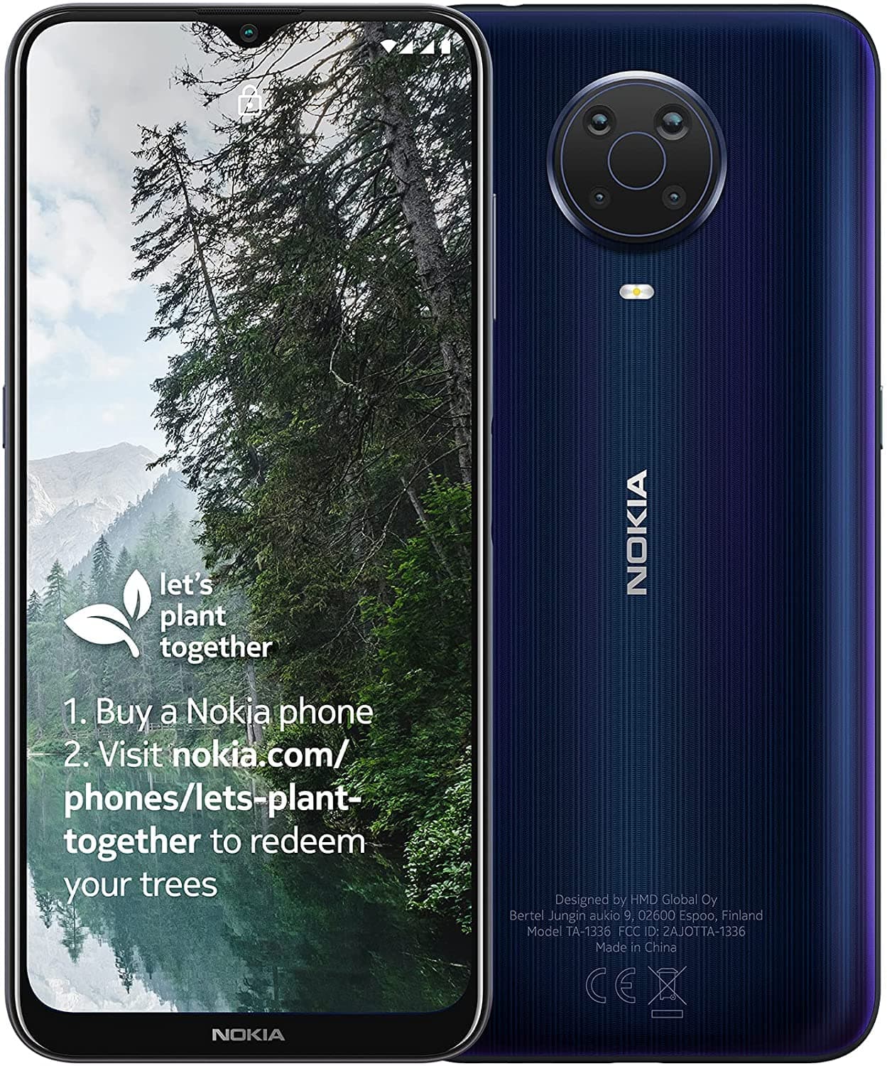 Nokia G20 Dual-SIM 64GB ROM + 4GB RAM (GSM Only | No CDMA) Factory Unlocked 4G/LTE Smart Phone (Night) - International Version