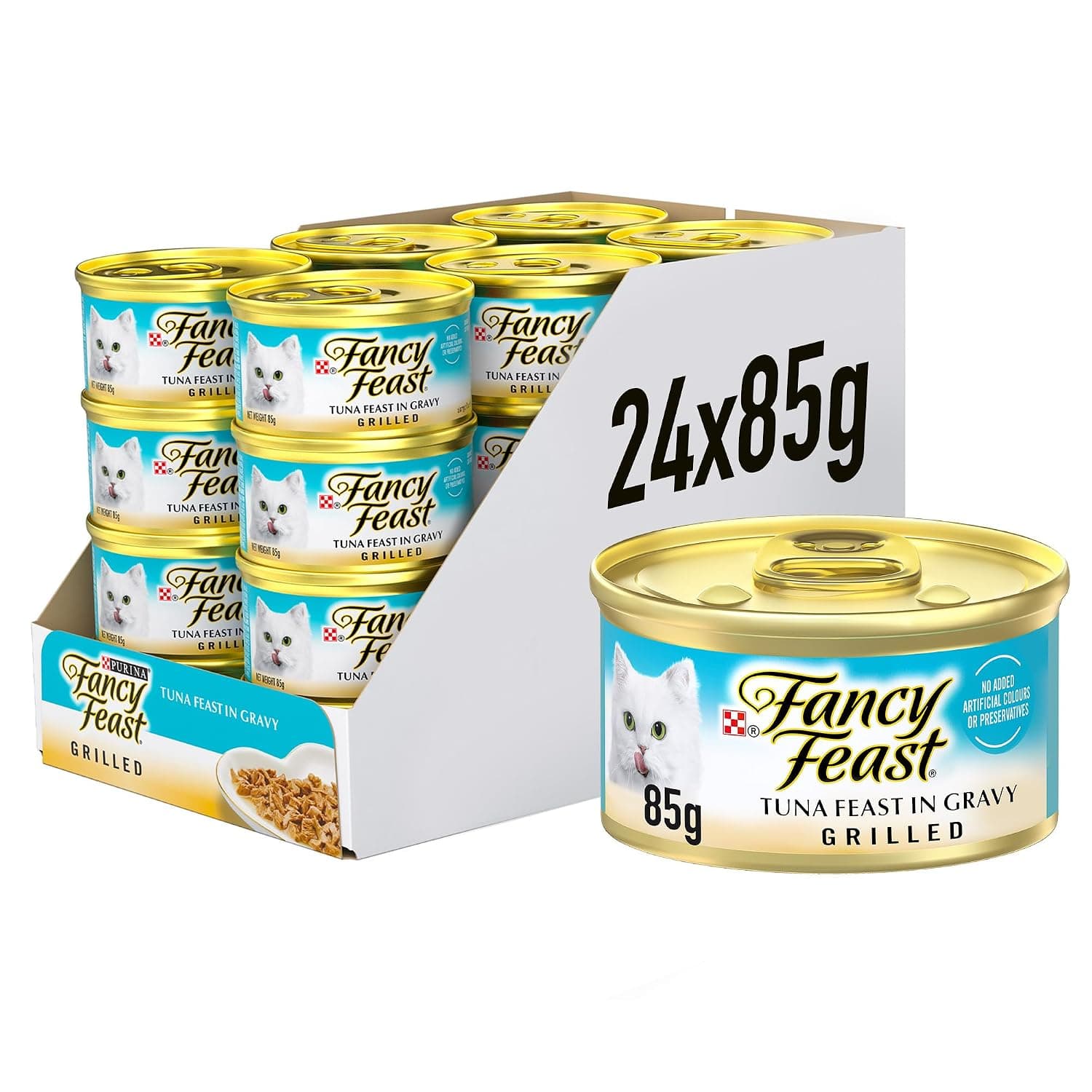 Purina Fancy Feast Grilled Tuna Wet Cat Food 85g (Pack of 24)