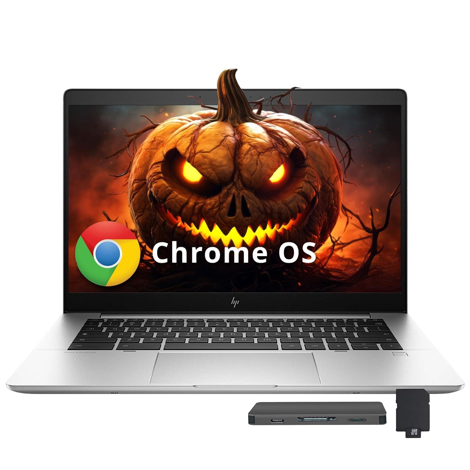 HP Elite C640 G3 14" FHD Chromebook, i5-1245U, 8GB LPDDR4X, 416GB Storage (256GB eMMC+160GB Docking Station), Webcam, Wi-Fi 6E, Iris Xe Graphics, Chrome OS, Silver
