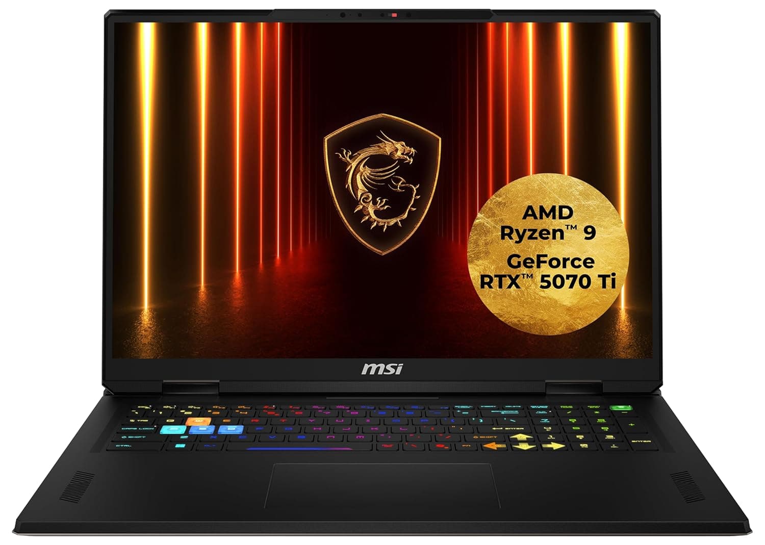 MSI Vector A18 HX Gaming Laptop 18" QHD+ 240Hz, AMD Ryzen 9 9955HX, NVIDIA GeForce RTX 5070 Ti, DDR5 32GB, SSD 1TB, Windows 11 Home, QWERTZ Keyboard, A9WHG-081