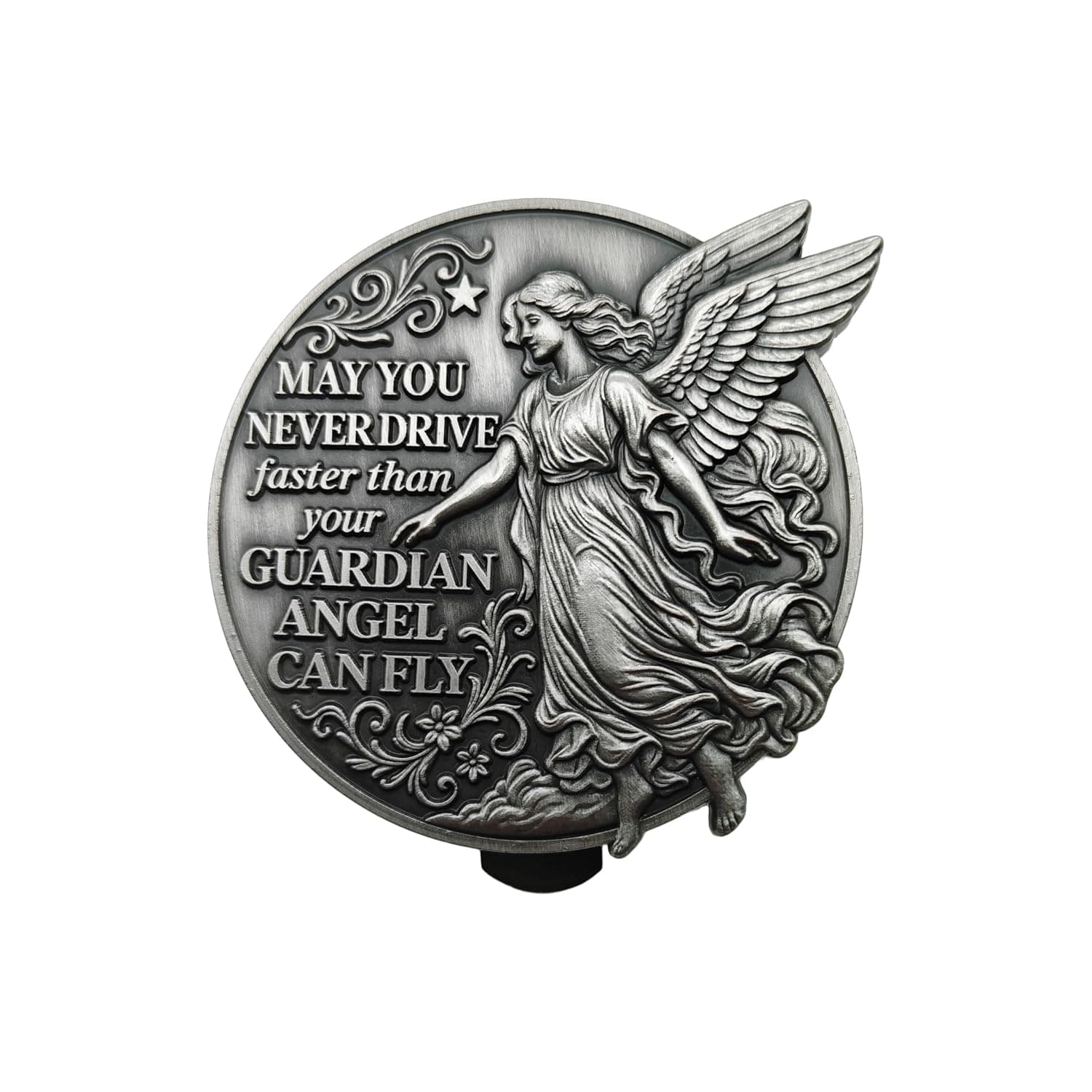 ASVP Shop Guardian Angel Car Visor Clip, Religious Safety Clip for Protection, Inspirational Car Accessory Gift for New Drivers, Teens, Parents & Friends