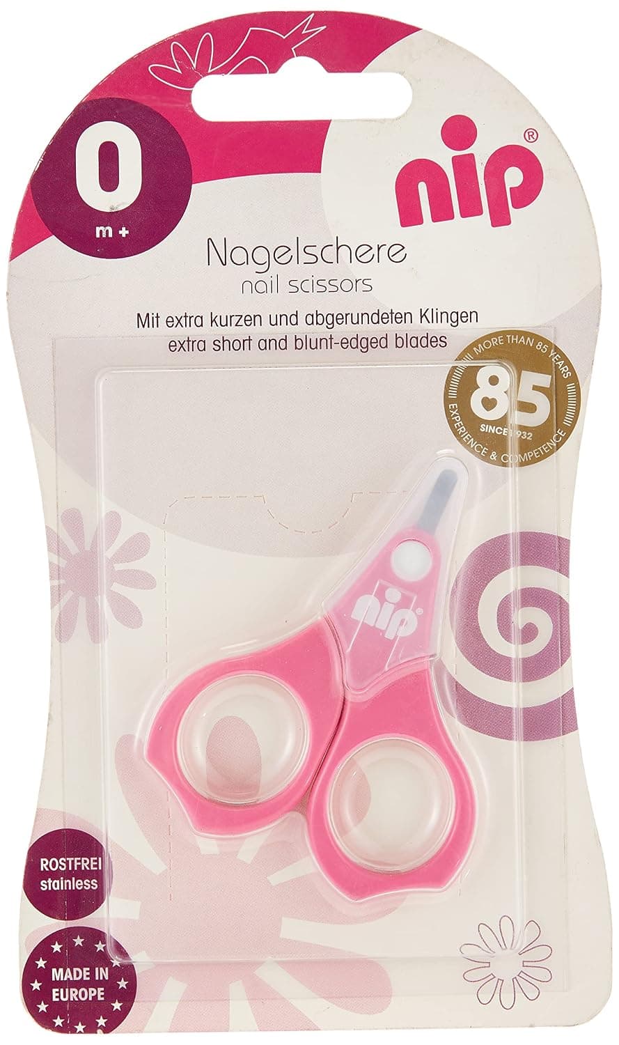 Nip Nail Scissors,Pink, 0M+, 1 Of Piece