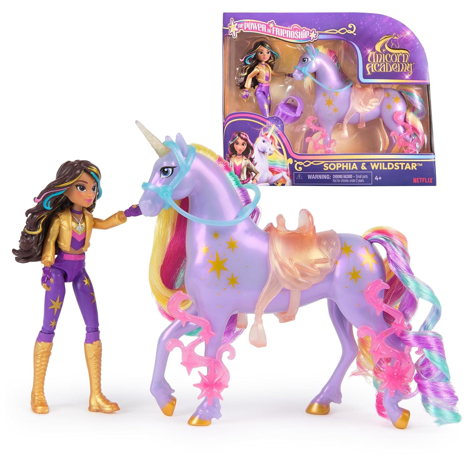 Unicorn Academy - L'Ecole des Unicornes - Wildstar Unicorn + Sophia Doll - Unicorn, Doll & Collectible Accessories - Toys Inspired by the Unicorn School Series - Children's Toy Ages 4+