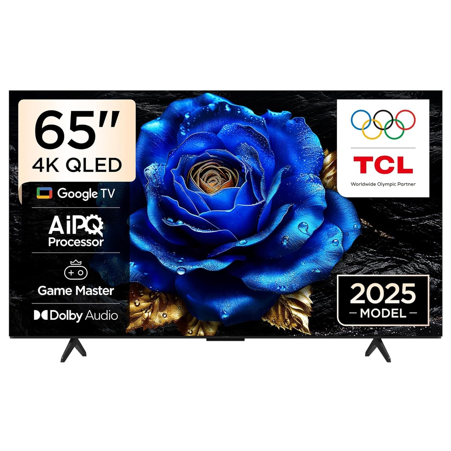 TCL 65P71K Television 65 Inch Smart TV 4K QLED Colorful Quantum Crystal HDR 10+ Gaming Google TV, Dolby Vision Atmos, DTS Virtual X, MEMC, Voice Control, Game Master with Slim Design (2025 Model)