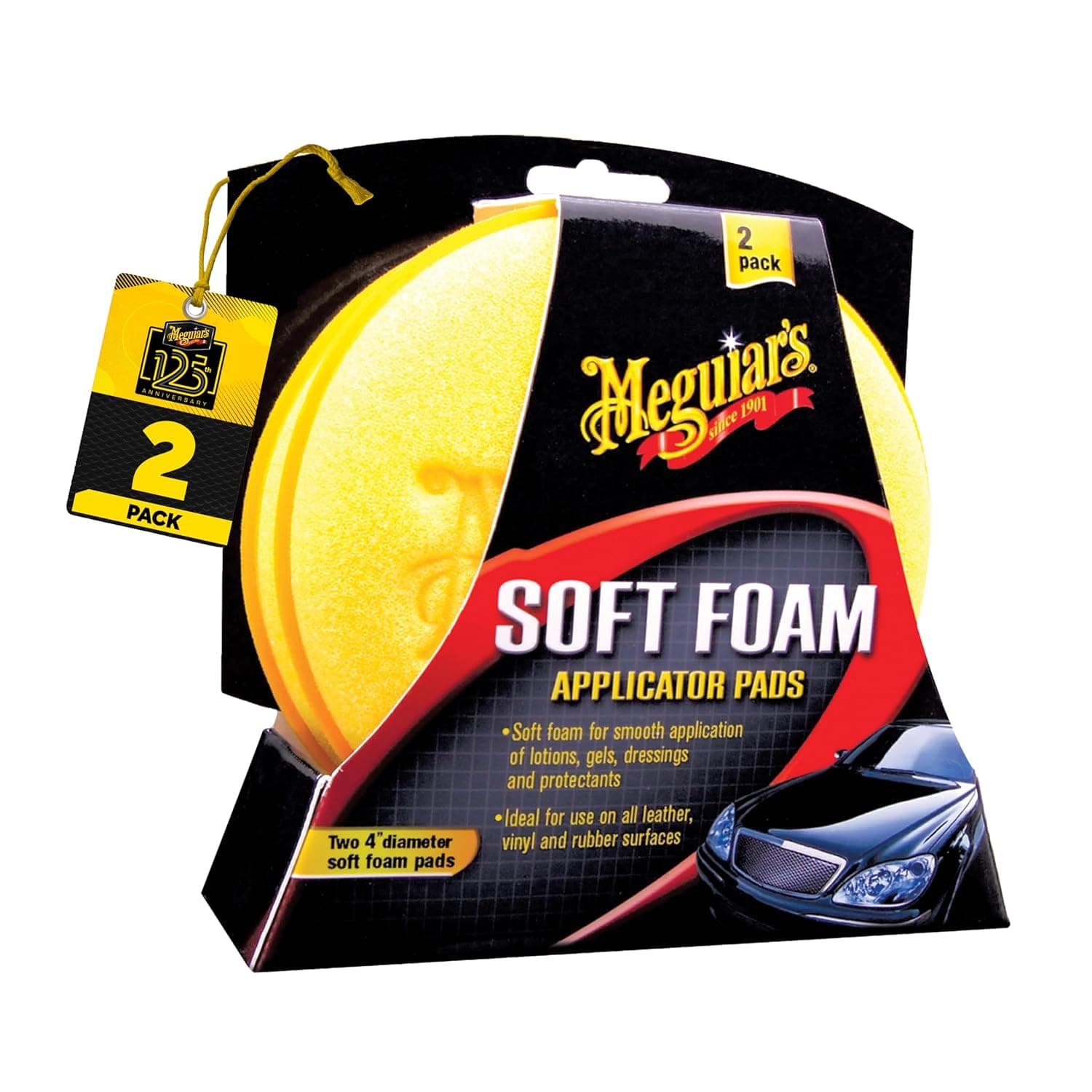 Meguiar's X3070 Soft Foam 4" Applicator Pads - (Pack of 2)