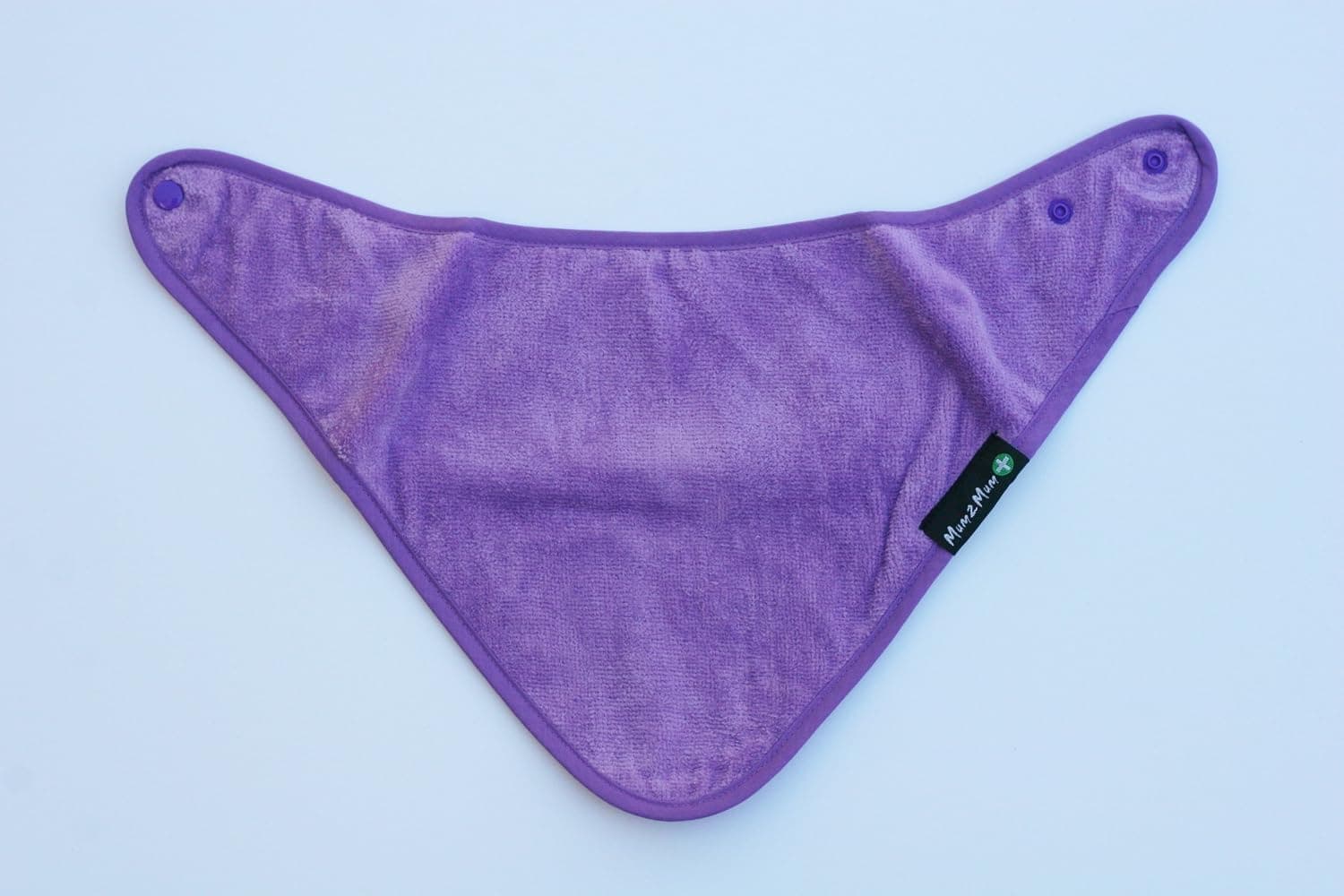 Youth Special Needs Bandana Bib - Purple - Waterproof