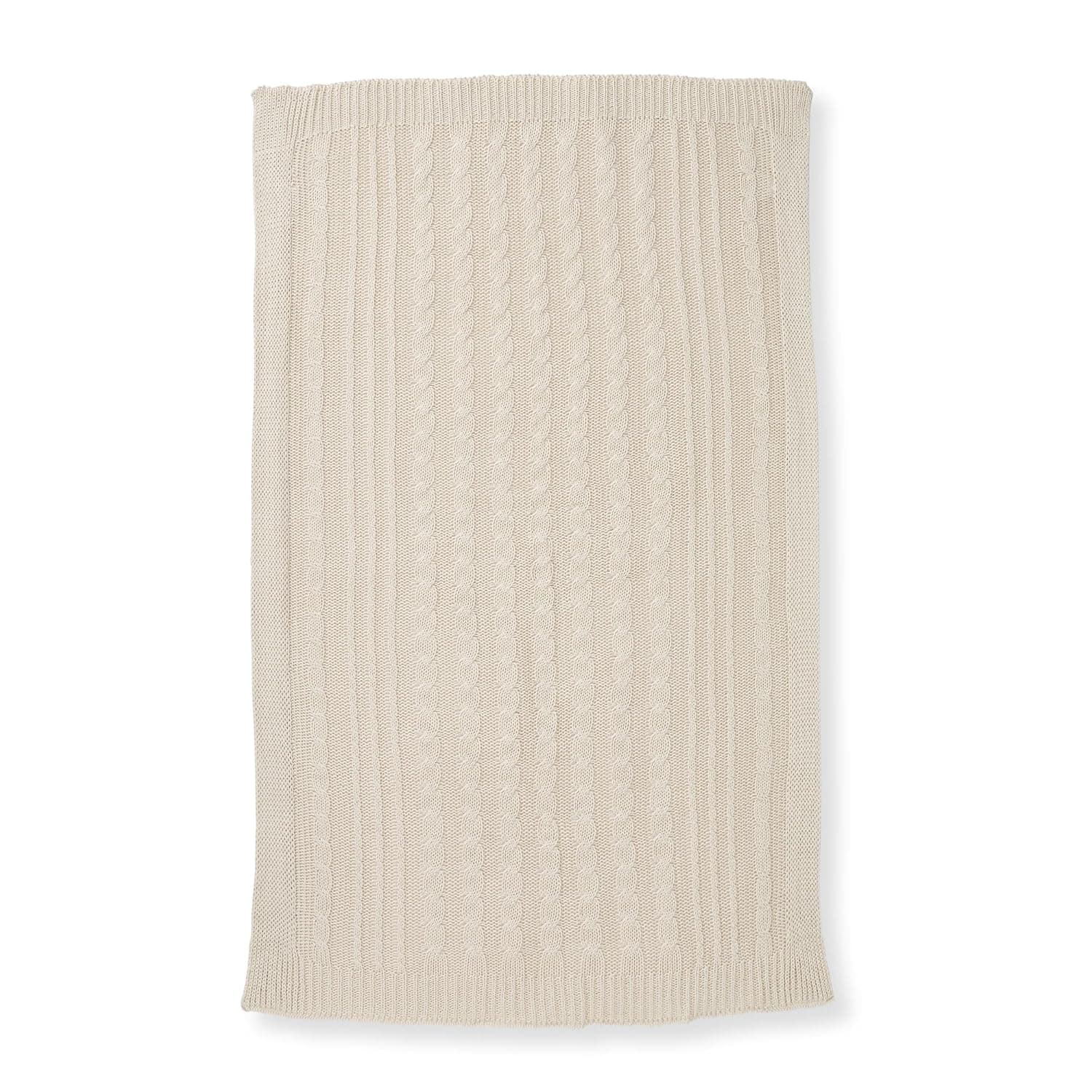 Burt's Bees Baby Infant Blanket, Cable Knit, Made with 100% Soft Breathable Organic Cotton, Nursing Blankets, Machine Wash Baby Newborn Essentials, Size 30 x 40 Inch