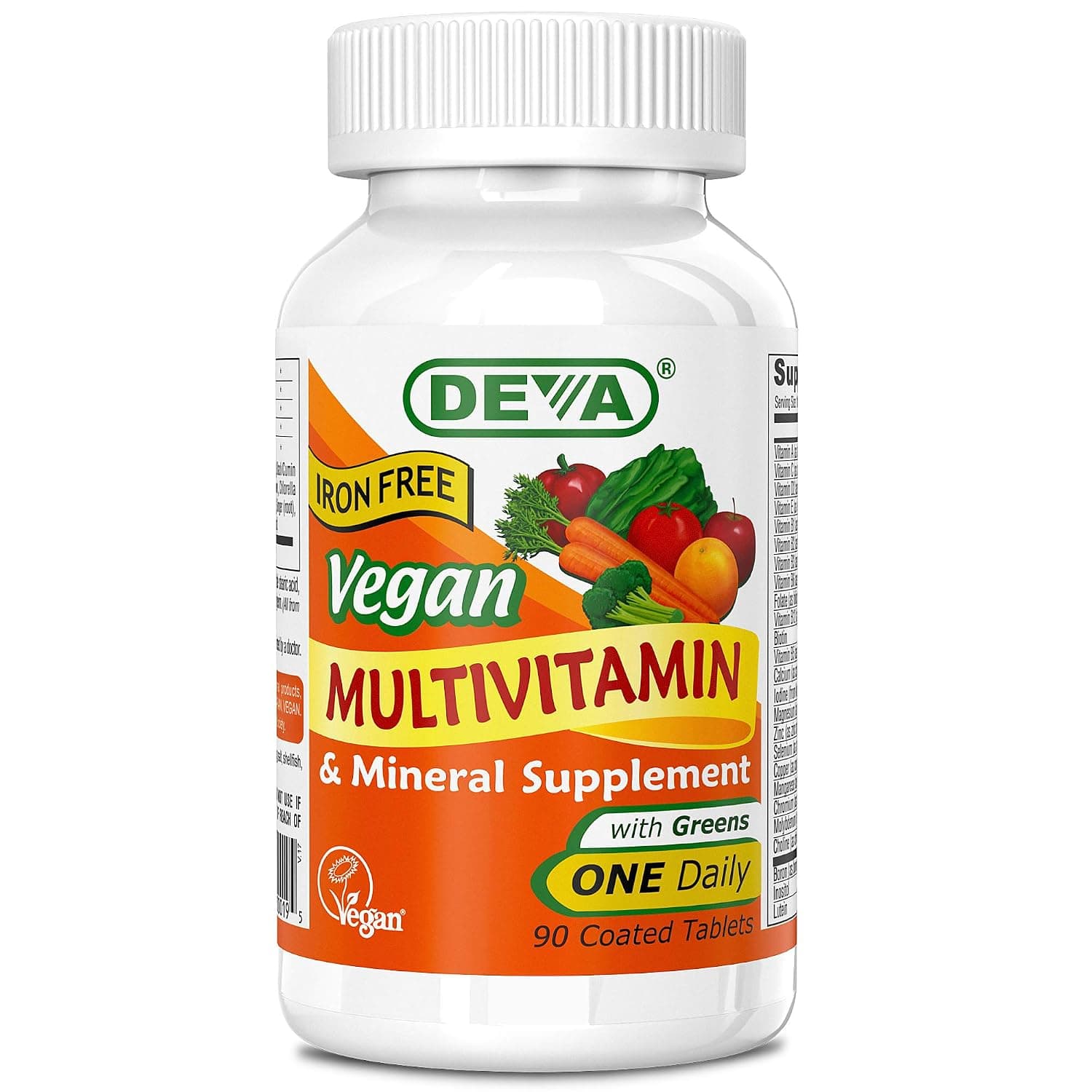 Vegan Multivitamin & Mineral Iron Free 90 Tabs