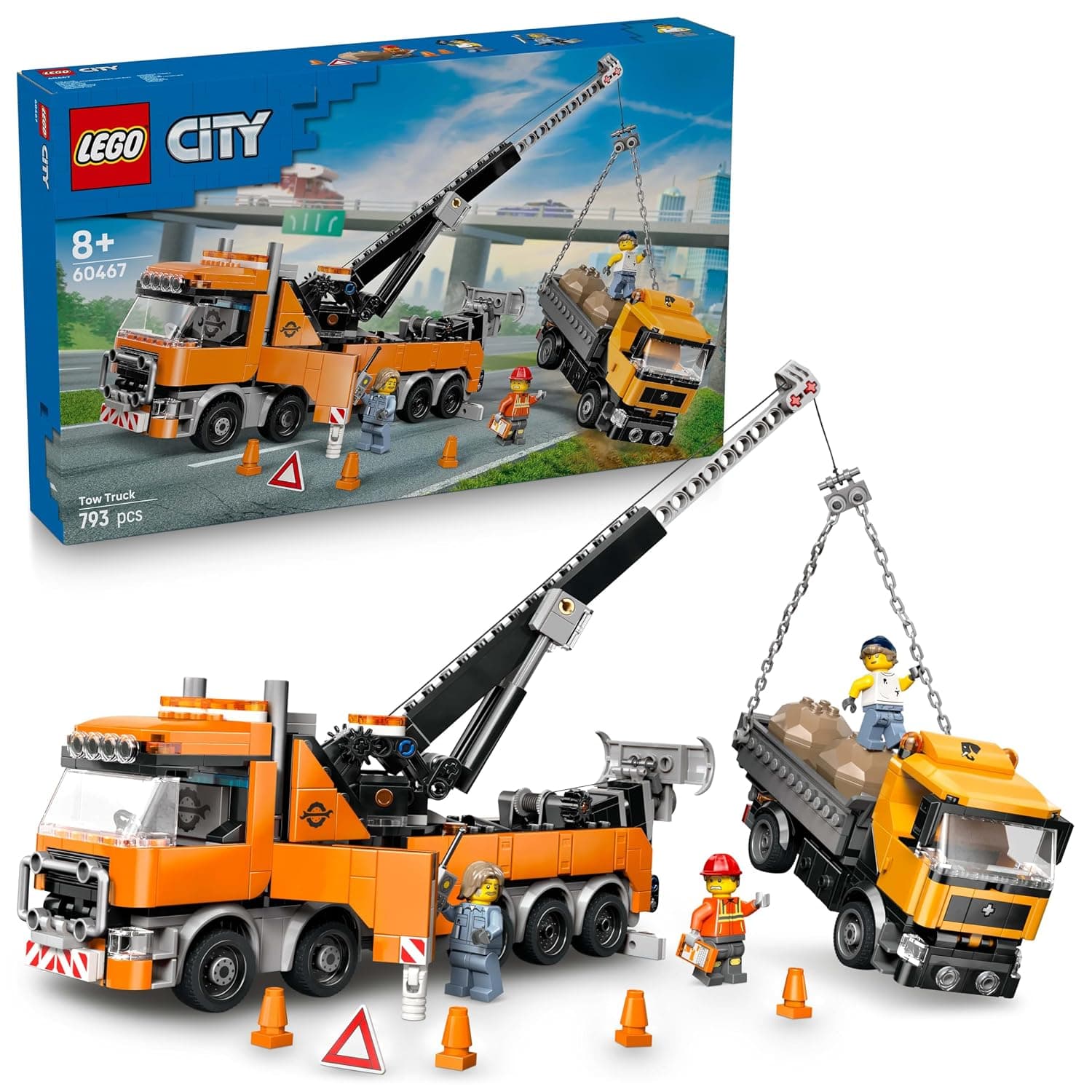 LEGO Heavy-Duty Recovery Tow Truck with Crane 60467