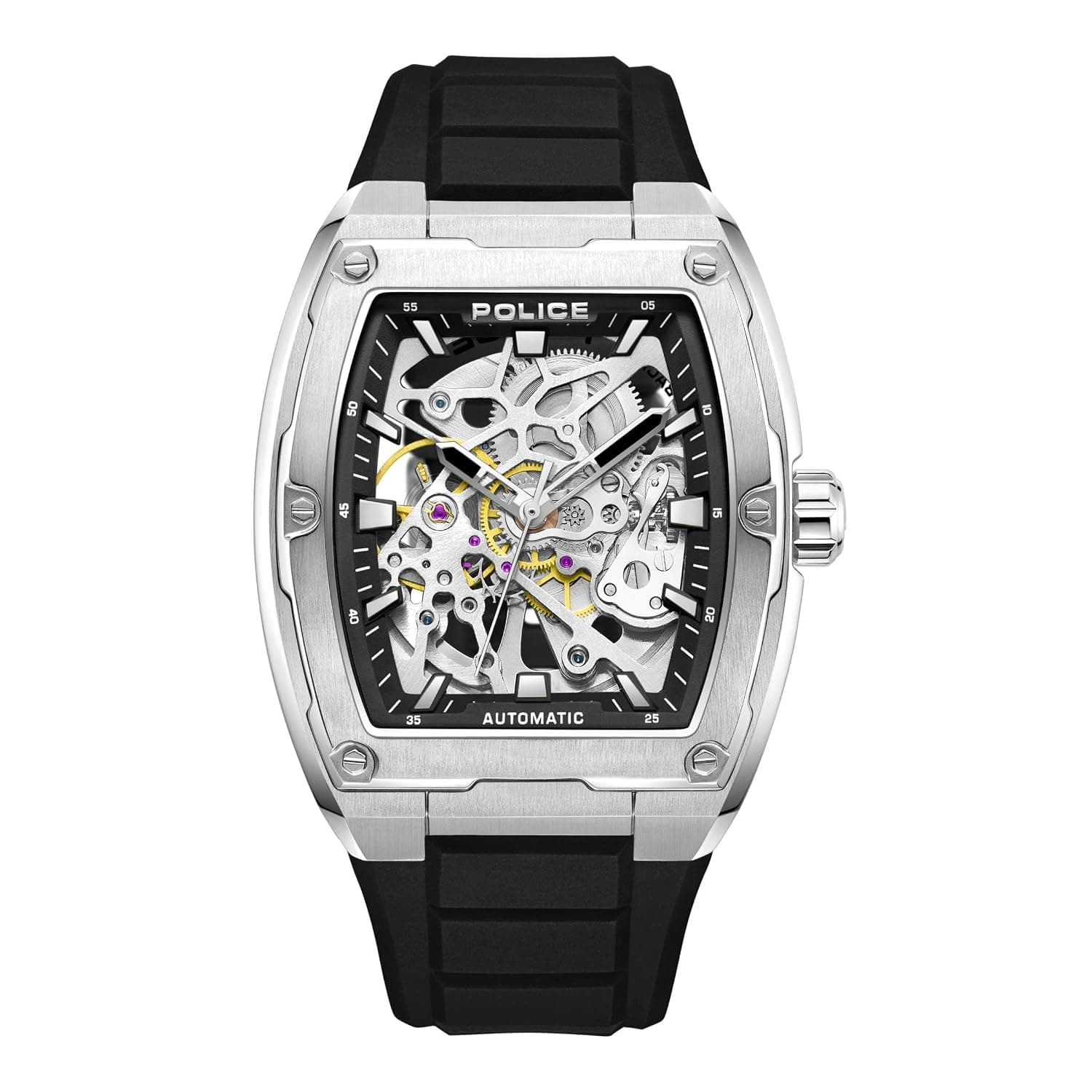 Police Skeletor Automatic Watch for Men, 42mm