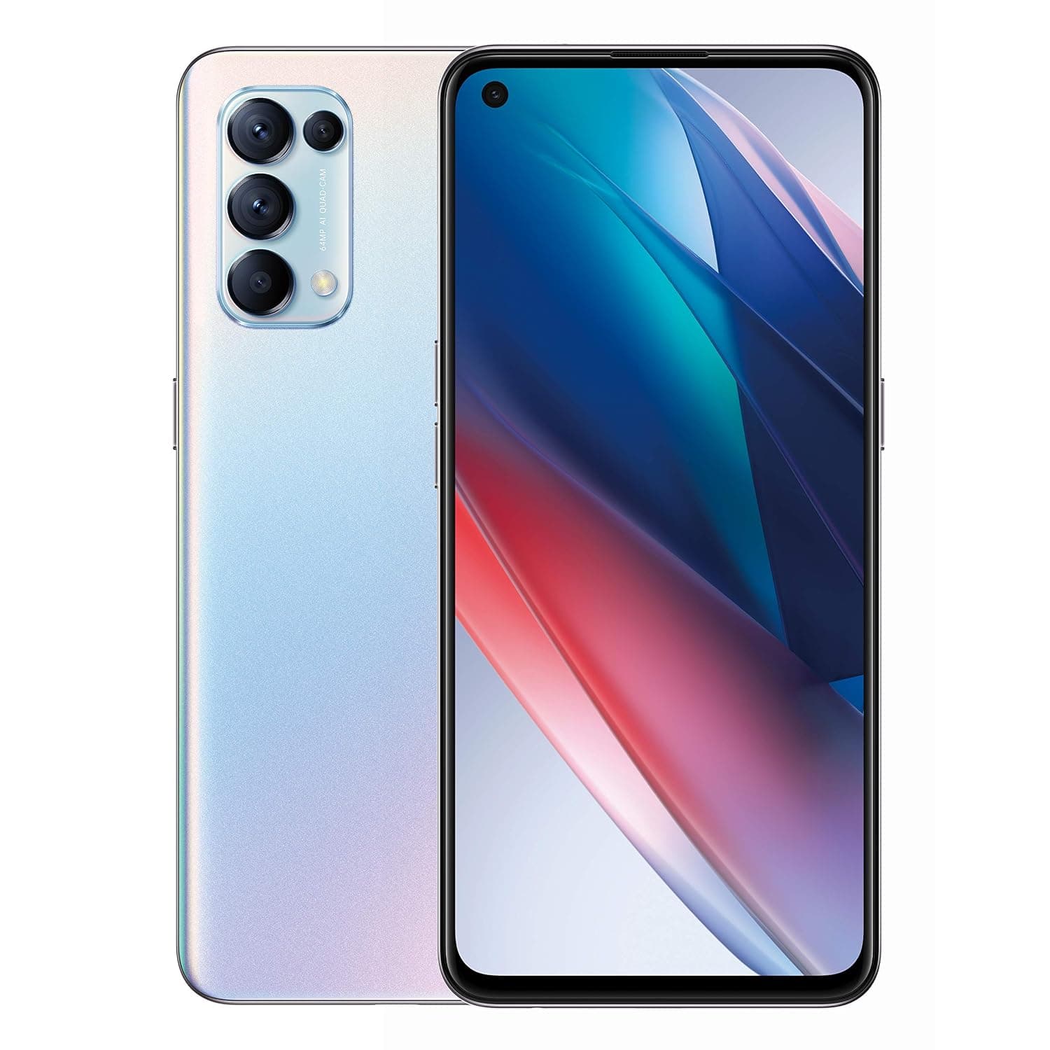 OPPO Find X3 Lite (5G) CPH2145 128GB / 8GB RAM - GSM Unlocked Android Smartphone (Galactic Silver)