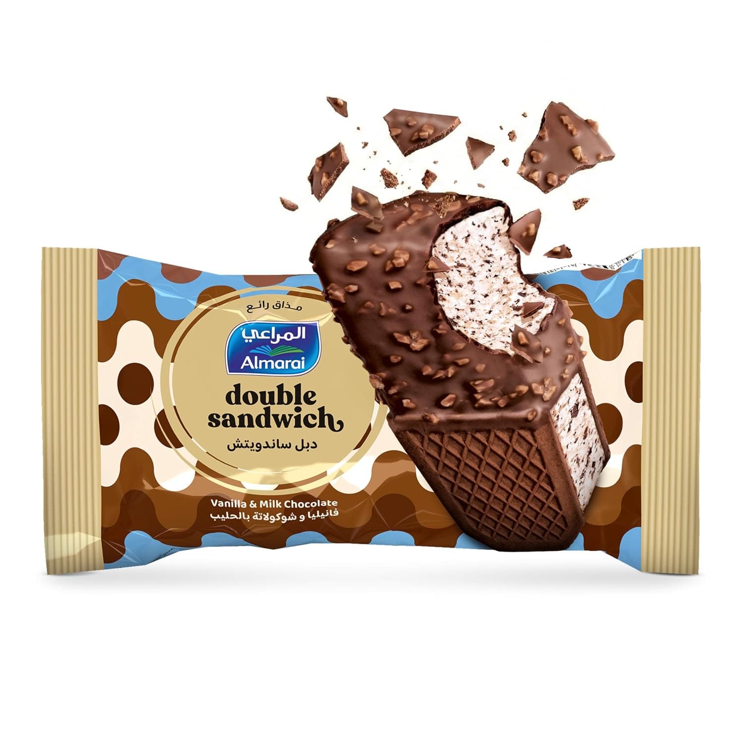 Almarai Double Vanilla Ice Cream Sandwich 100 ml