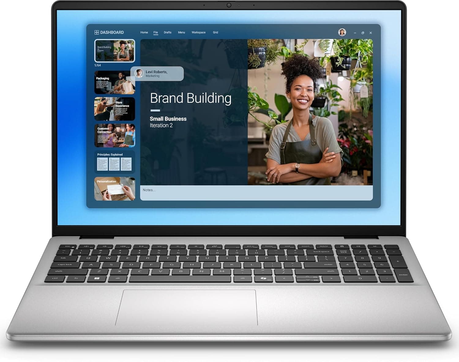 Dell 16 DC Laptop, 16" WUXGA IPS Touchscreen, Intel 5 120U 10-Core, Intel Graphics, 8GB DDR5 512GB SSD, Backlit Keyboard, Wi-Fi 6E, 1080p FHD Camera, Win11 Home