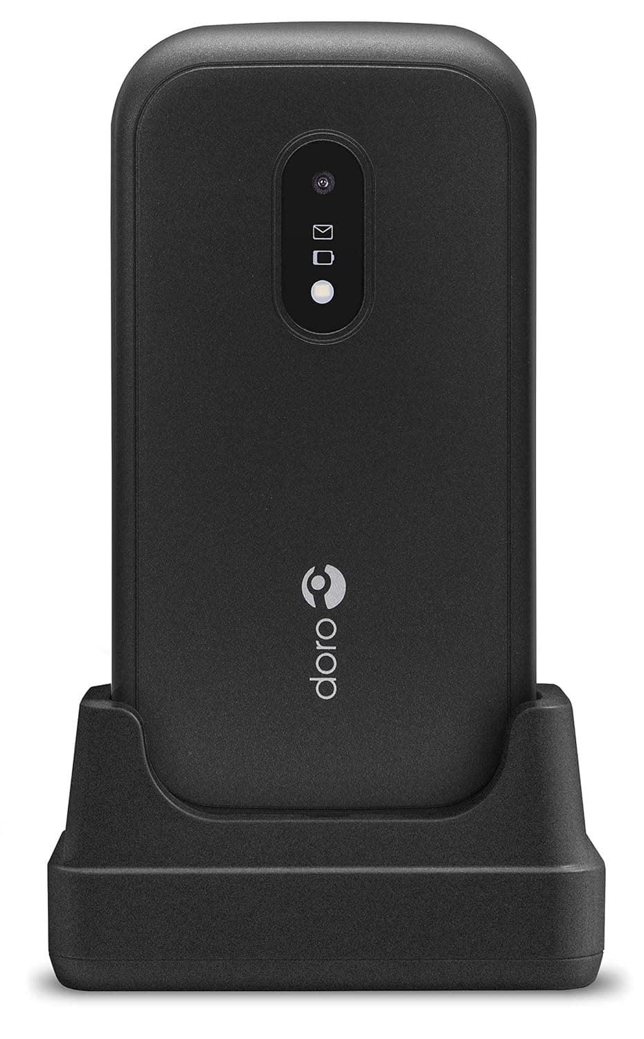 Doro 6040 Dual-SIM 16GB Storage (GSM Only | No CDMA) Factory Unlocked 2G Smartphone (Black) - International Version