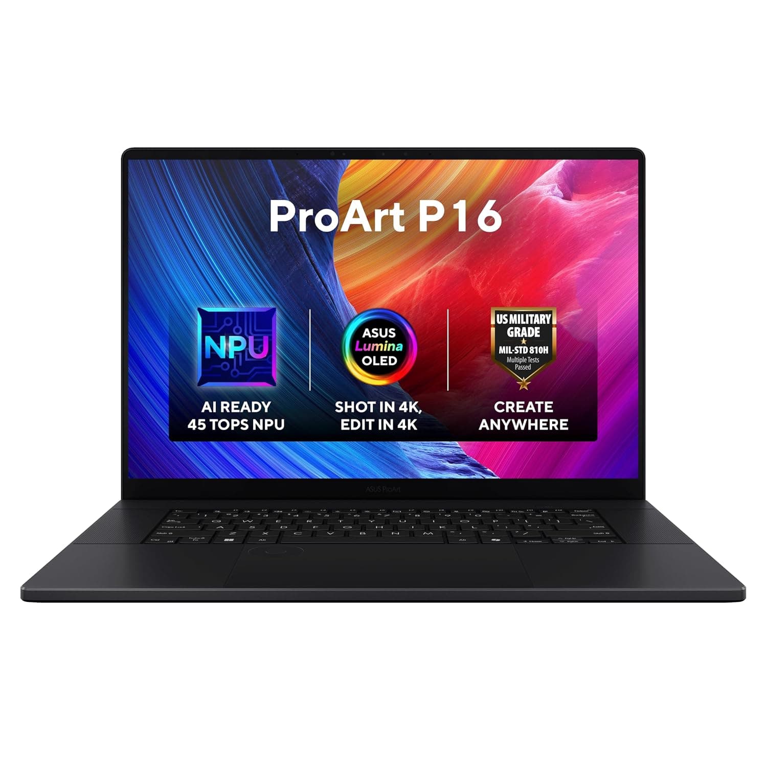 Asus ProArt,16.0-inch,3K (2880 x 1800) OLED,AMD Ryzen™ AI 9 HX 370 2.0GHz,NVIDIA® GeForce RTX™ 5070 GPU,8GB GDDR7,64GB LPDDR5X,2TB SSD,Backlit, Windows 11 Pro,Black