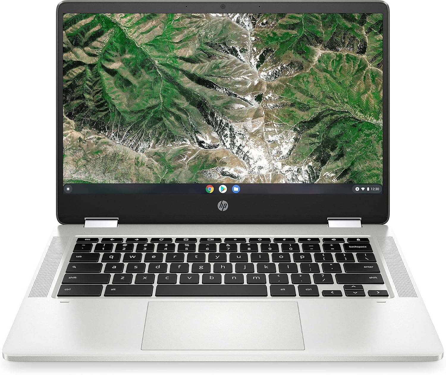 HP Chromebook x360 14a-ca0009na | Intel® Celeron® N4020 Processor | 4GB RAM | 64GB eMMC | 14 inch FHD 16:9 IPS Touchscreen display | Google Chrome OS | Mineral Silver