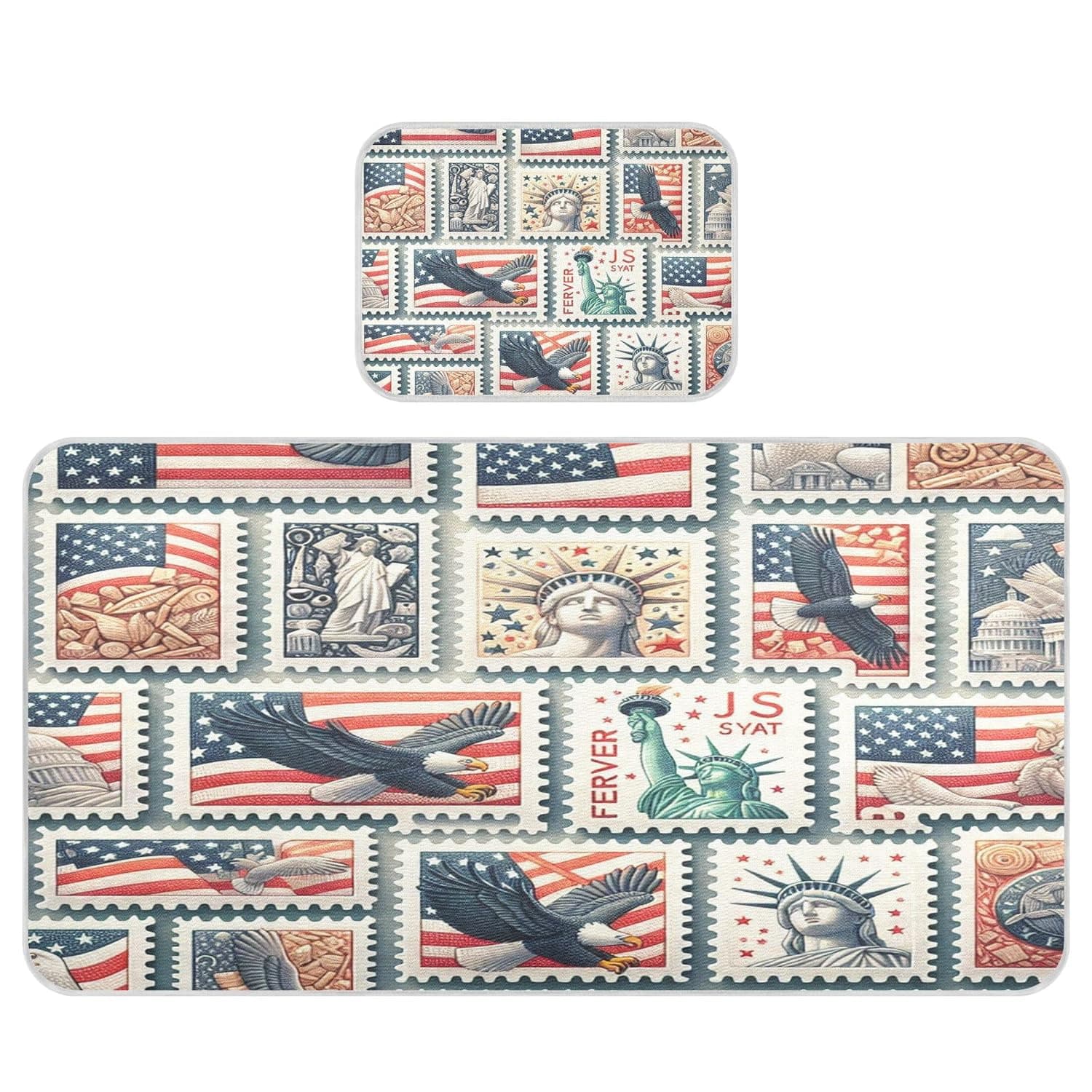 Us Postage Stamps Baby Cooling Mattress Pad, Soft & Breathable Cooling Mat Keep Baby Cool in Summer 28x52 in, Nursery Essential