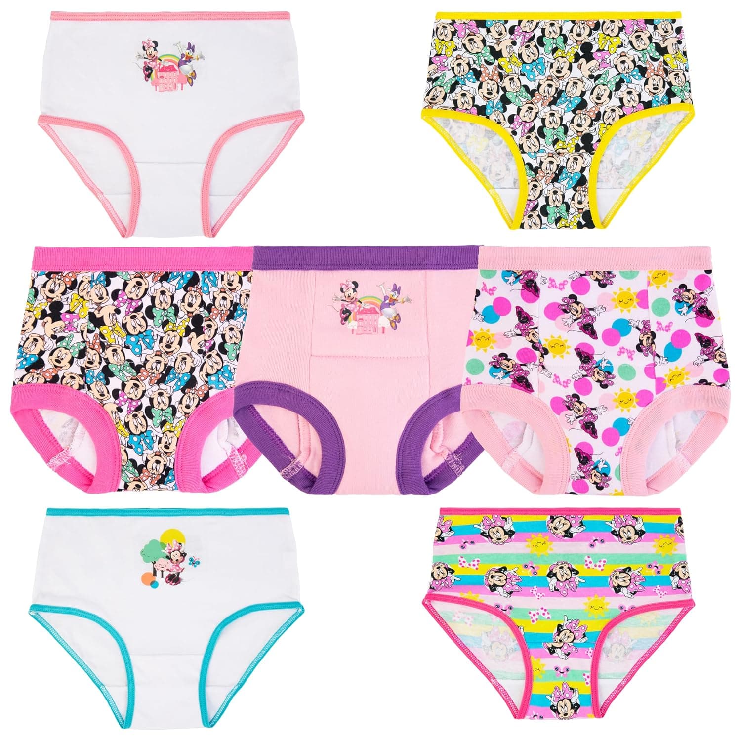 Disney girls Minnie Mouse Potty Training Pants Multipack Underwear (pack of 7)