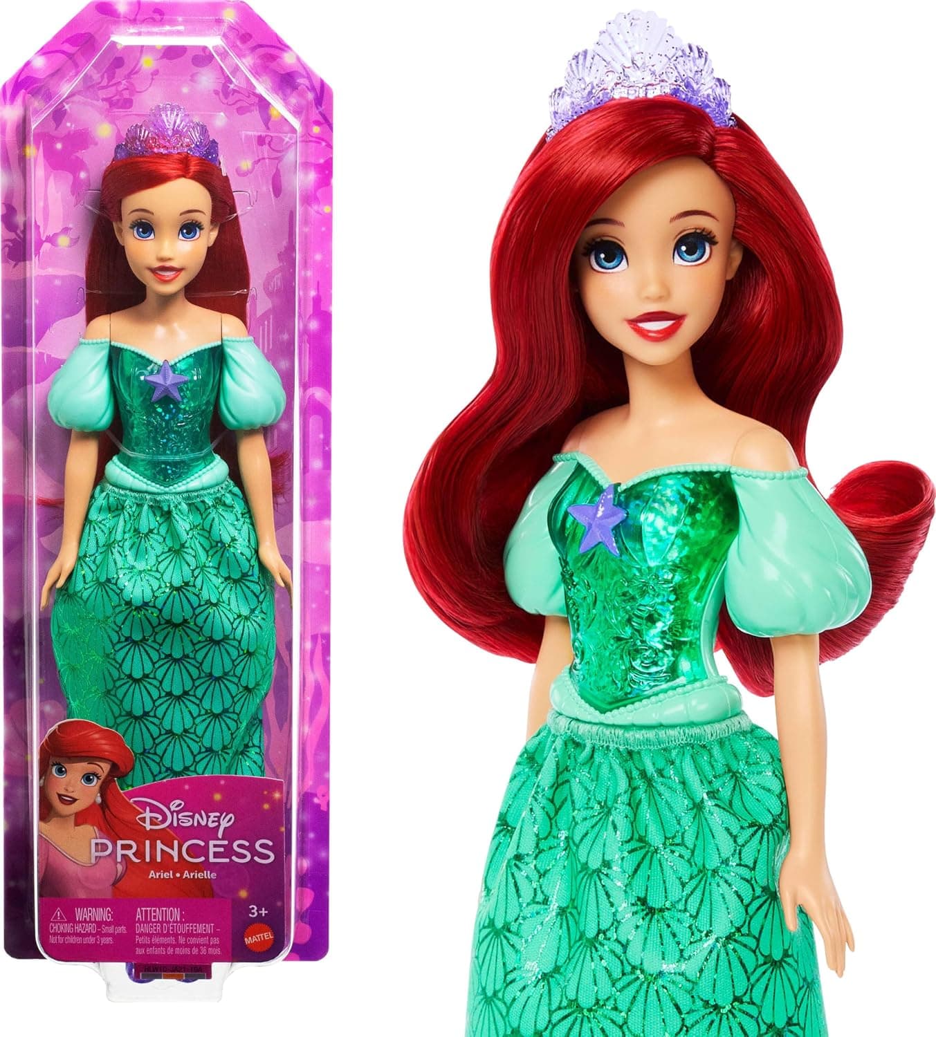 Disney Princess Ariel Fashion Doll and Accessory Toy, Inspired by the Movie The Little Mermaid