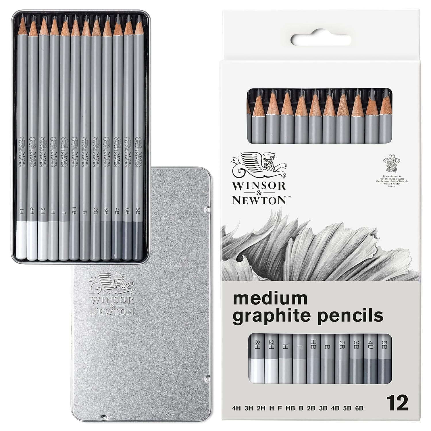 Winsor & Newton Studio Collection Artist Pencils, Graphite Pencils, Set of 12