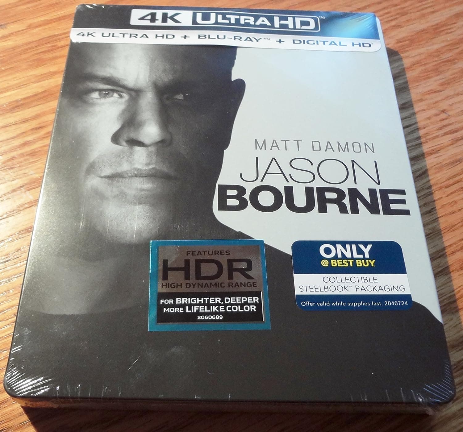 Jason Bourne: Steelbook (4K Ultra HD + Blu Ray + Digital HD)