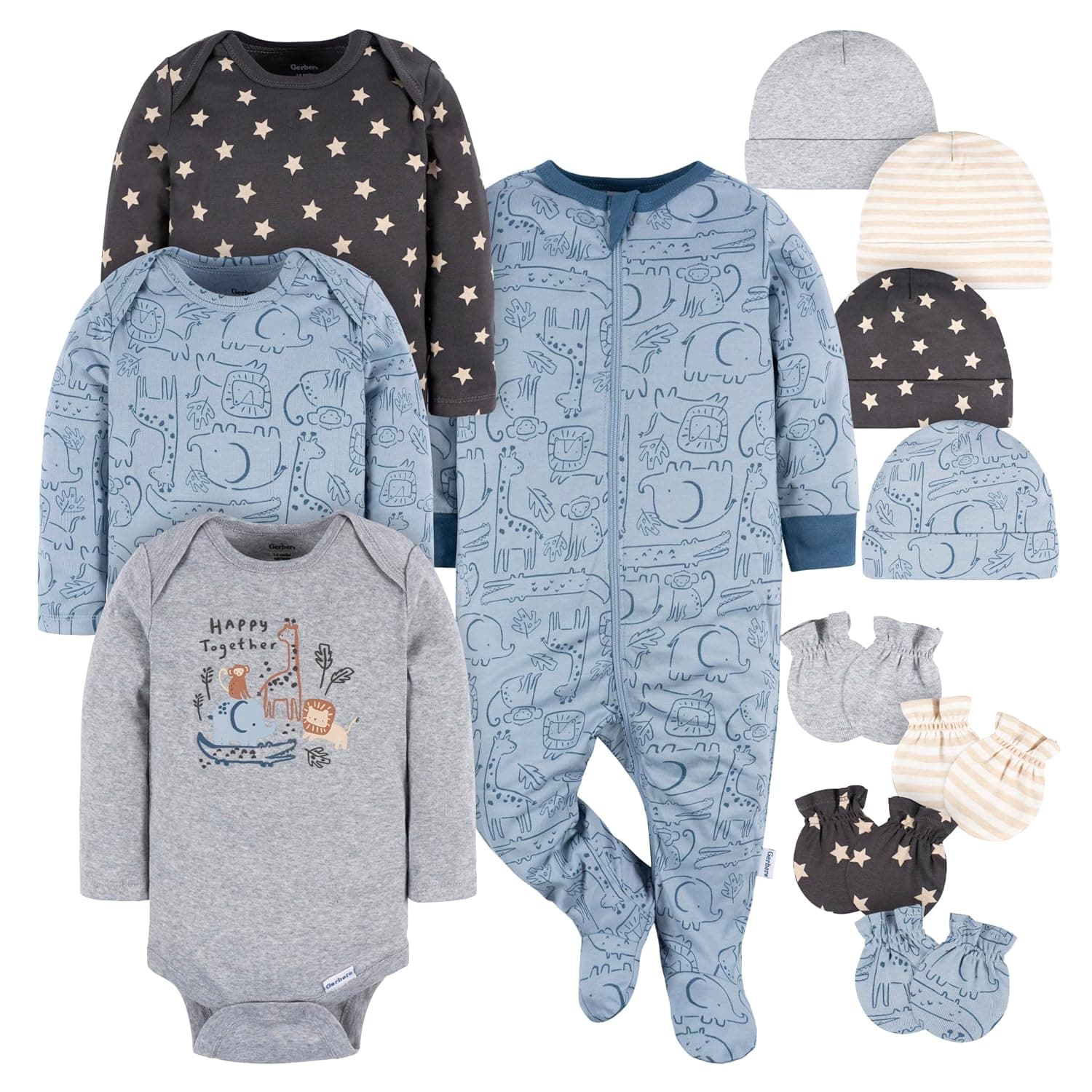 Gerber baby-girls 12 Piece Layette Gift Set 12 Piece Layette Clothing Set (pack of 12)