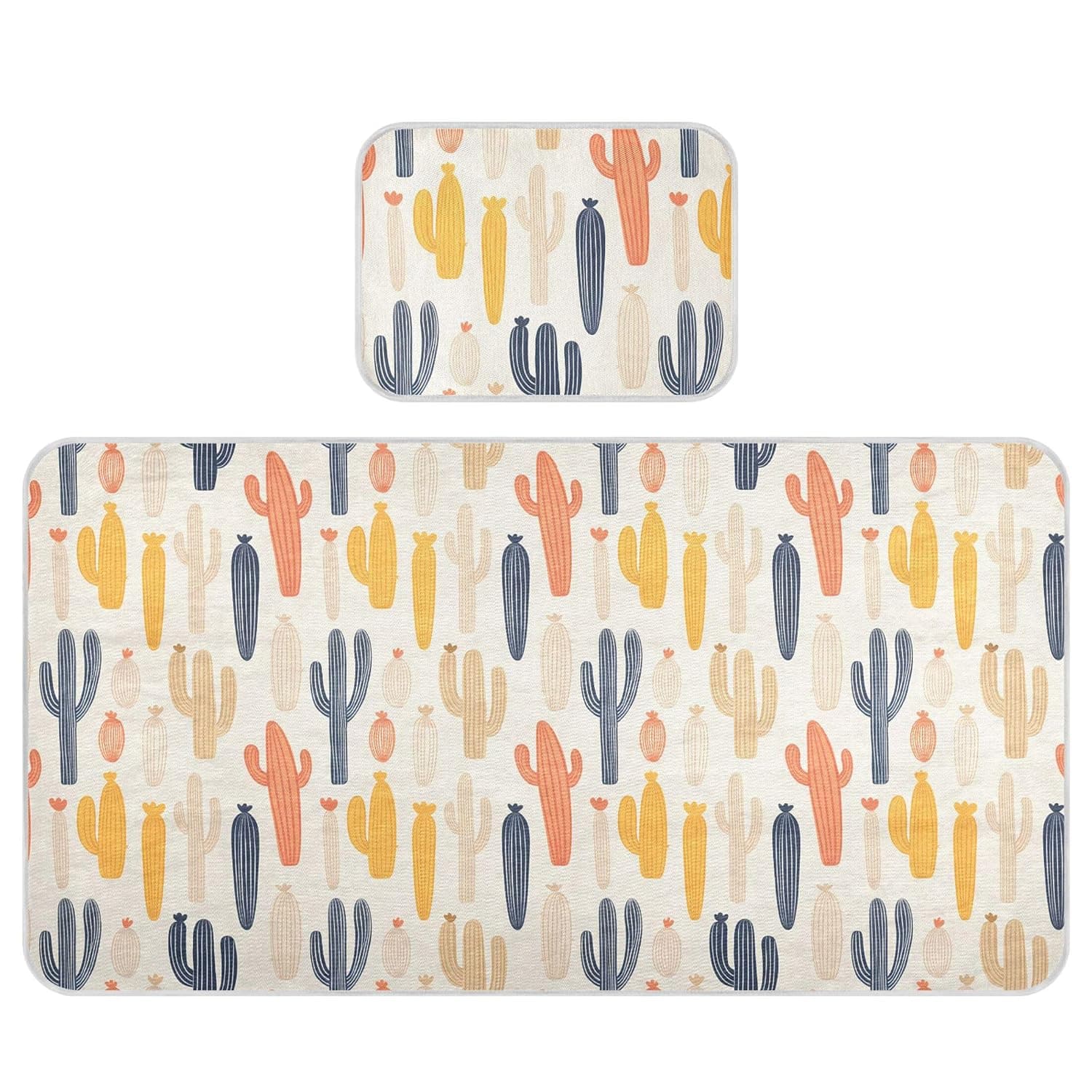 Desert Cacti Baby Cooling Mattress Pad, Soft & Breathable Cooling Mat Keep Baby Cool in Summer 28x52 in, Nursery Essential