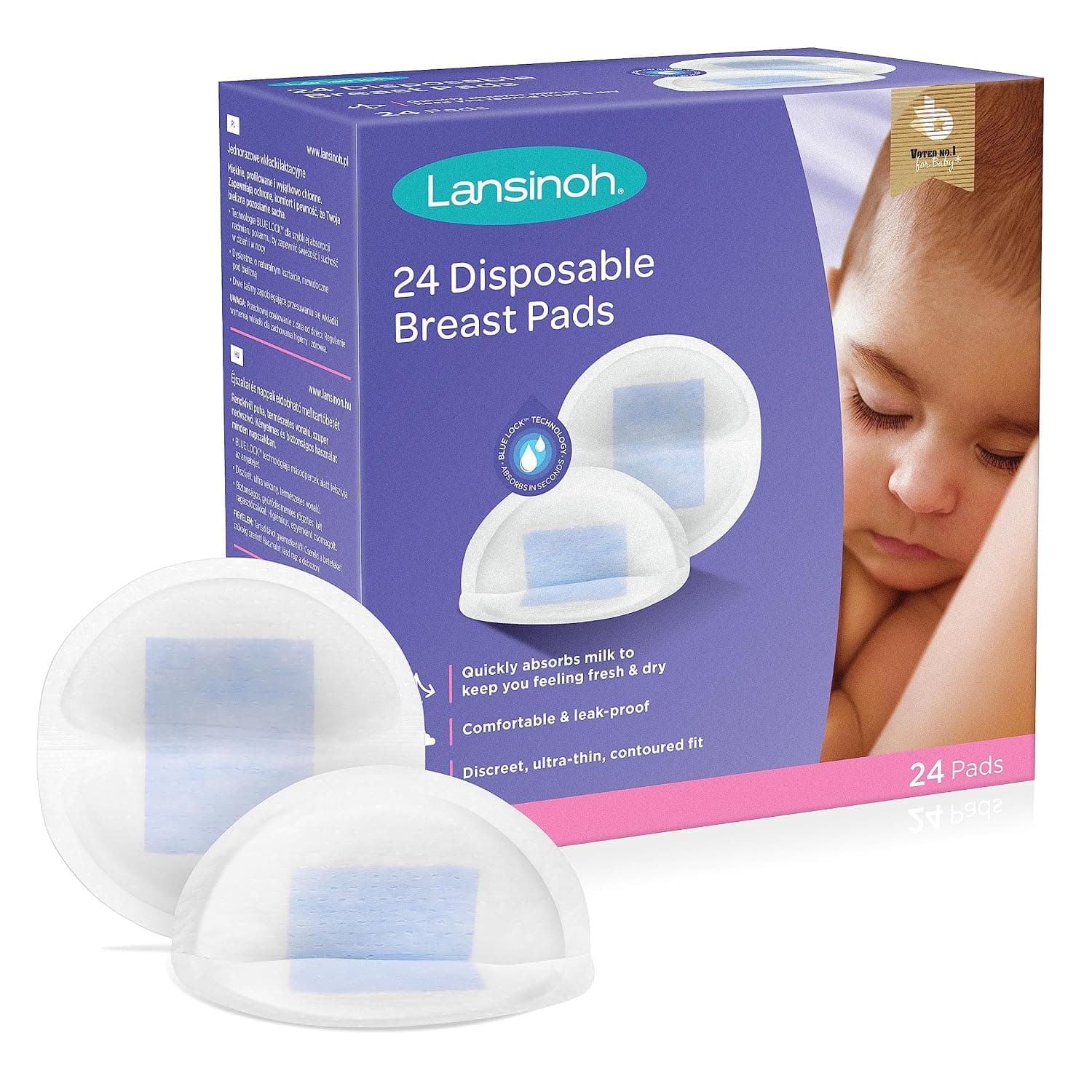 Lansinoh Disposable Nursing Pads, Pack Of 24