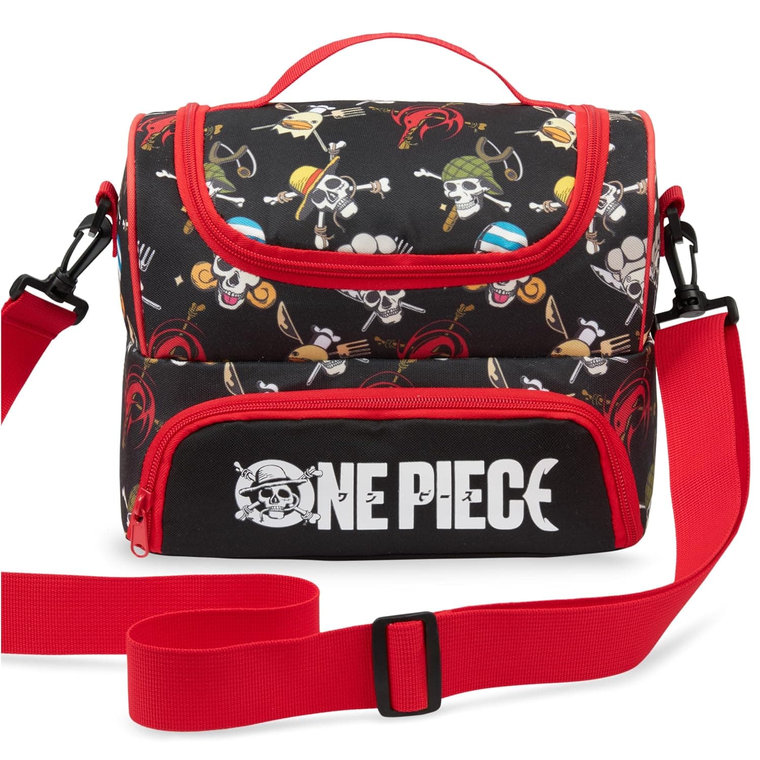 Get Trend One Piece Insulated Lunch Bag Children & Teenagers, Lunch Bag for Lunch Box, 2 Compartments & Removable Shoulder Strap, Thermal Cool Bag for School, Picnic, Nursery