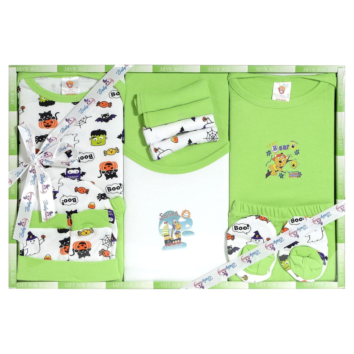 MiniBerry Baby Needs New Born Baby Gift Set for Baby Boy and Girl -13 Pieces