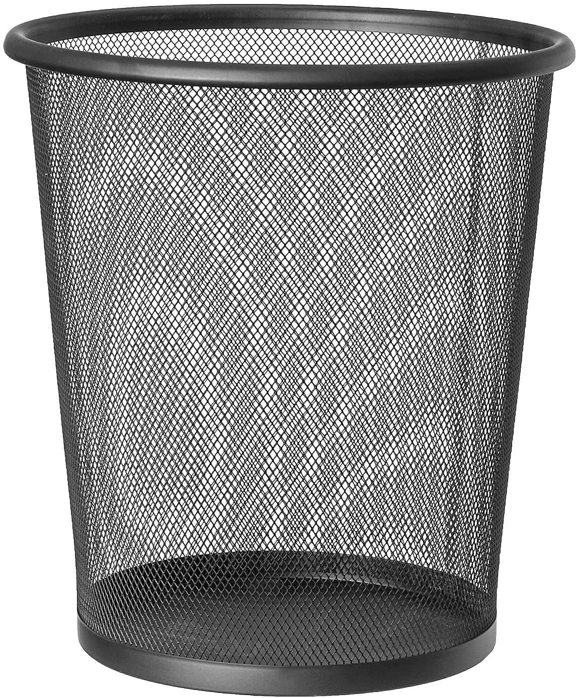 SHOWAY Waste Basket | Trash Can Metal Wire Circular Mesh Bin | Lightweight and Stylish | Ideal Garbage Trash Can for Home & Office Waste (Random Color)