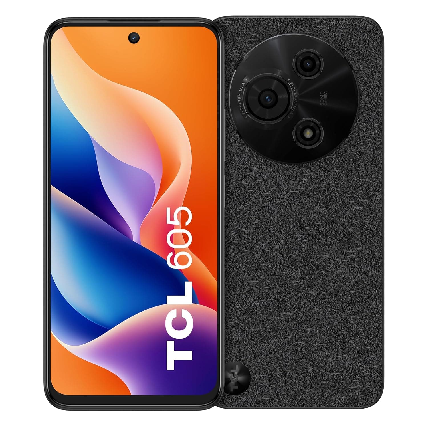 TCL 605 Dual-SIM 256GB ROM + 8GB RAM (GSM Oly | No CDMA) Factory Unlocked 4G/LTE Smartphone (Obsidian Black) - International Version