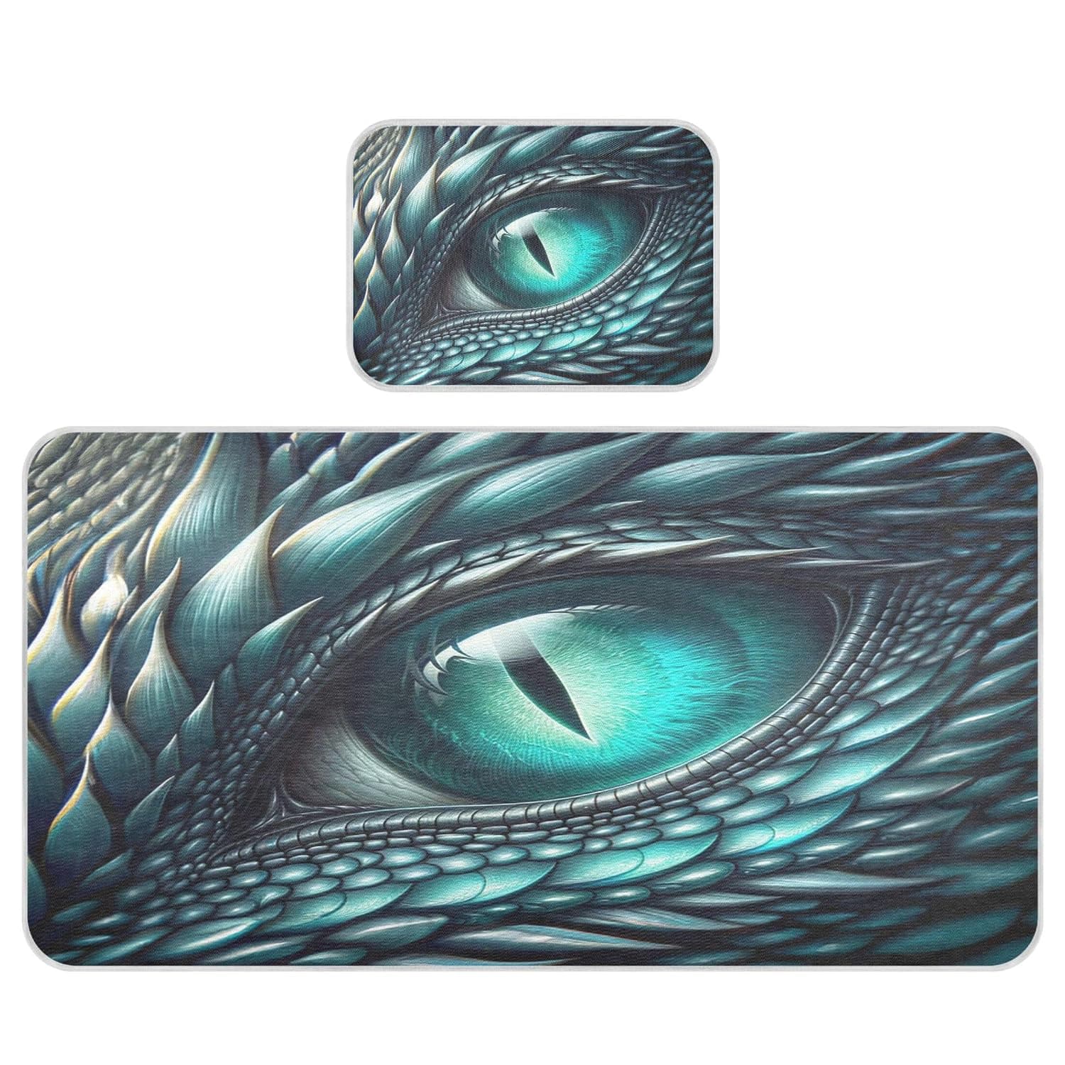 Turquoise Dragon Eye Baby Cooling Mattress Pad, Soft & Breathable Cooling Mat Keep Baby Cool in Summer 28x52 in, Nursery Essential