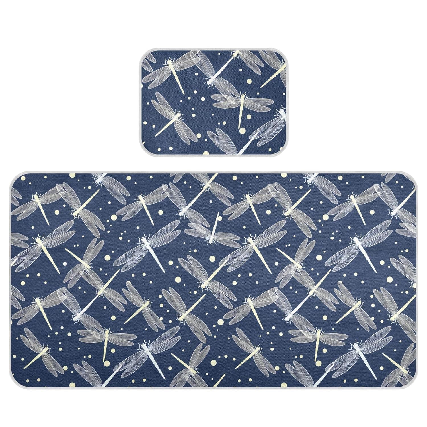 Dragonflies Baby Cooling Mattress Pad, Soft & Breathable Cooling Mat Keep Baby Cool in Summer 28x52 in, Nursery Essential