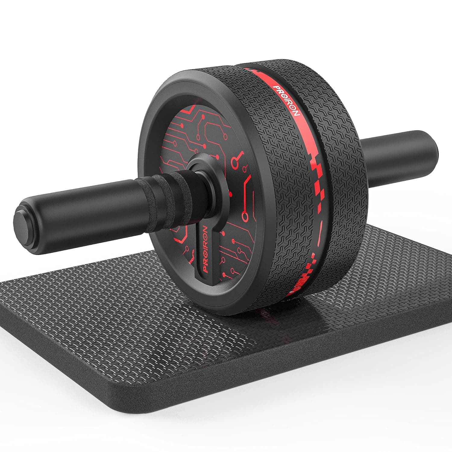 PROIRON Ab Roller Wheel, Ab Wheel Exercise Equipment for Core Workout with Anti-Slip Handles Abdominal Exercise for Home Gym Fitness Equipment with Knee Pad