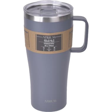Atrium Tumbler
Insulated Tumbler with Handle, Hot/Cold, 890.00 ml ( 1.57 pt ), Grey