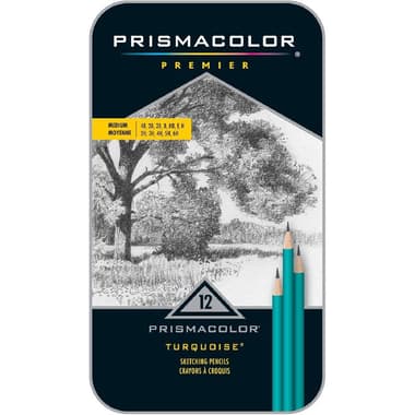 Prismacolor Sketch Pencil Set
4B;3B;2B;B;HB;F;H;2H;3H;4H;5H;6H, 12 Pieces