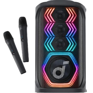 Anker Soundcore Rave 3S AI Karaoke Party Portable Speaker
Bluetooth, up to 12 Hours of Playtime, Black