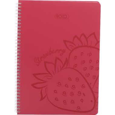 Roco Notebook
Strawberry Scent, A5, 80 Sheets, Single Ruled (Arabic), Pink