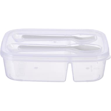 Royal Falcon Lunch Kit
Food Container with Divider and Cutlery Set, Clear