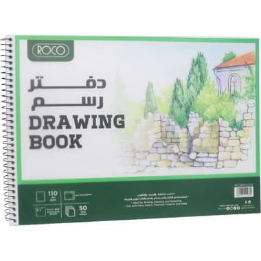 Roco Sketch Pad
110 gsm, White, 35.5 X 26 cm, 50 Sheets