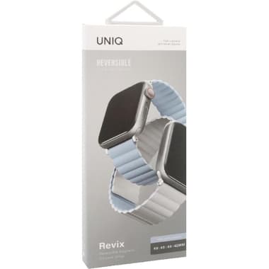 Uniq Revix Wrist Strap
for Watch Ultra 3/Watch Ultra 2/Watch Series 11 46/Watch Series 10 46, Silicone, White/Blue