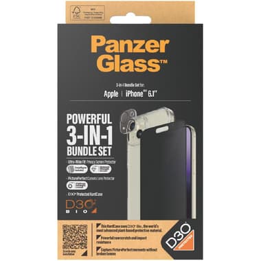 بانزر جلاس برايفسي 3 في 1 حافظة صلبة + زجاج الخصوصية المقاوم للصدمات + حامي عدسة الكاميرا مجموعة حافظة للهاتف الذكي
15 متوافق مع ايفون,