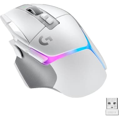 Logitech G502 X Plus LIGHTSPEED RGB Gaming Mouse
Optical HERO 100-25600 dpi, Wireless, White