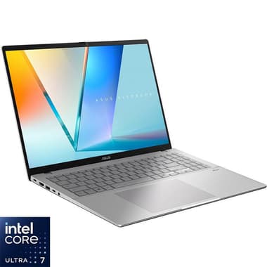 Asus Vivobook S16 Laptop
AI, 16", Intel Core Ultra 7, 16 GB RAM, 1 TB SSD, Windows 11 Home, Intel Arc Graphics