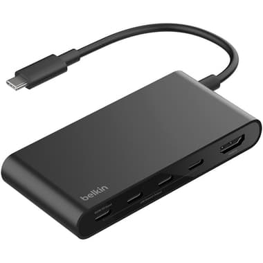 Belkin Connect Multi-port Station
USB-C, 5 Port (3X USB-C/USB-C (PD)/HDMI 2.0), Black