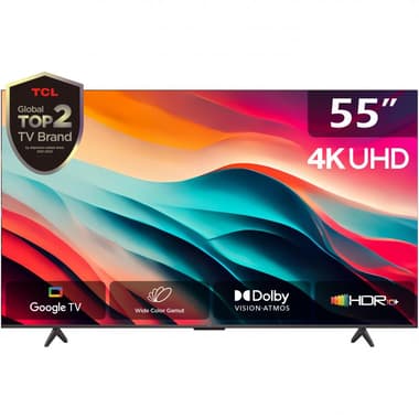 TCL 55" Smart TV
4K LED, 60 Hz, Black, P79B