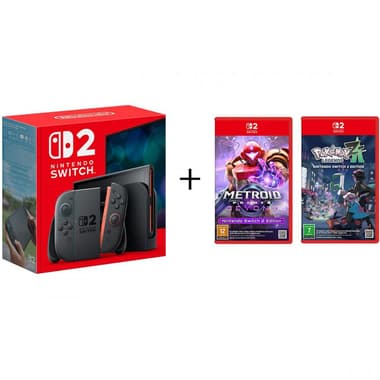 نينتيندو يد تحكم Joy-Con 2
256 جيجابايت, باقة مع Metroid Prime 4: Beyond وPokmon Legends: Z-A, اسود